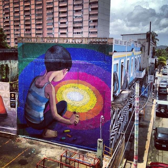 Seth globepainter’s art in Santurce, Puerto Rico