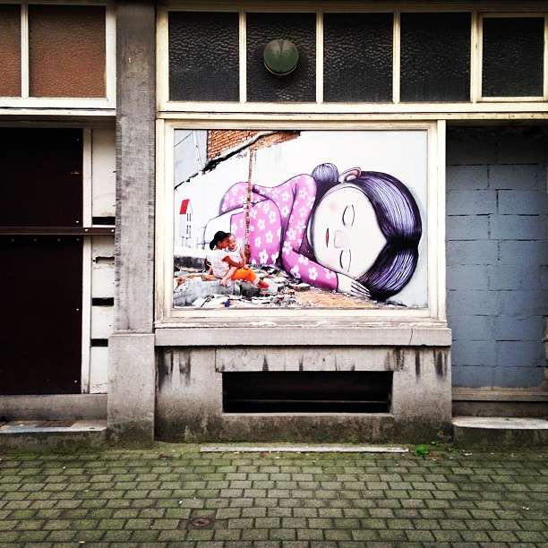 Seth globepainter’s art in Bruxelles, Belgium