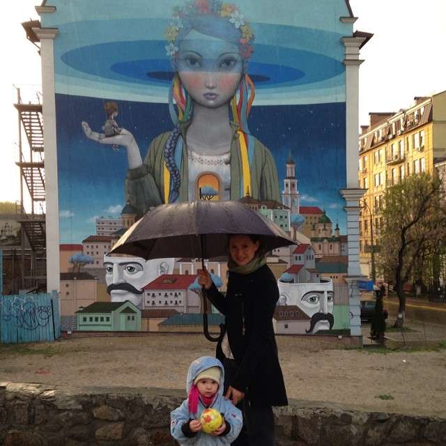 Seth globepainter’s art in Kiev, Ukraine 