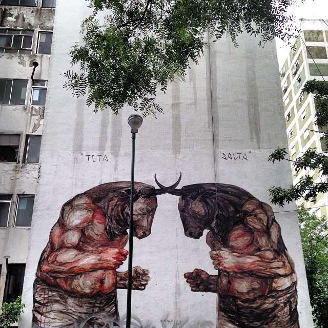 Seth globepainter’s art in Buenos Aires, Argentina