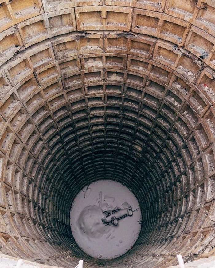 Abandoned nuclear missile silo in Saratov, Russia