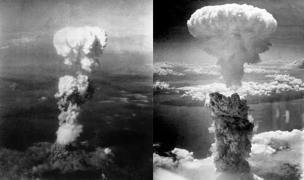 The Hiroshima Nagasaki atom bomb blast