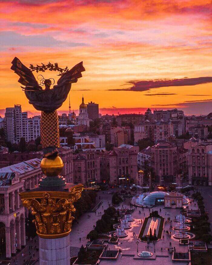 Independence square in Kyiv