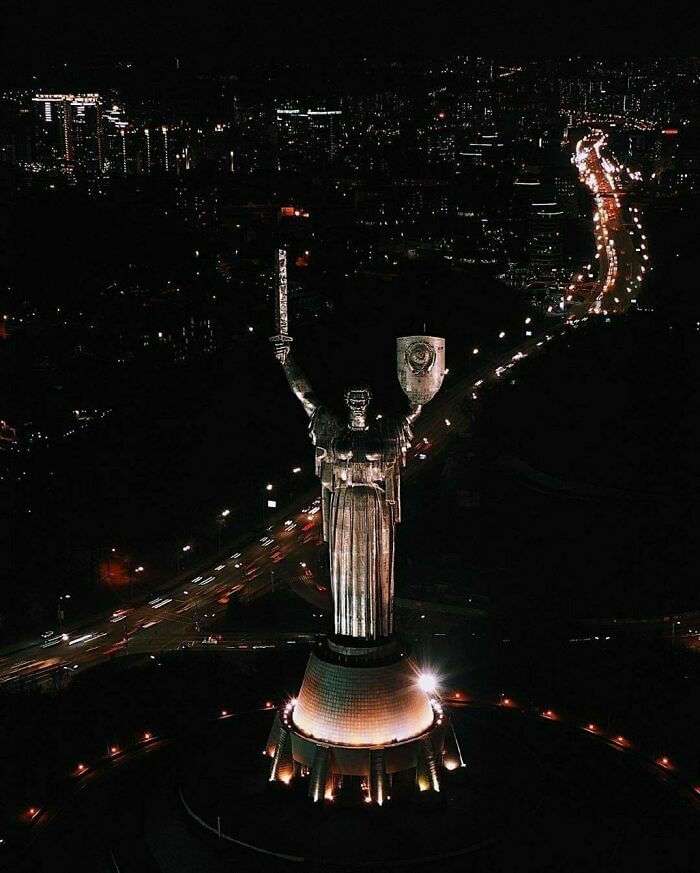 Motherland monument in Kyiv, Ukraine