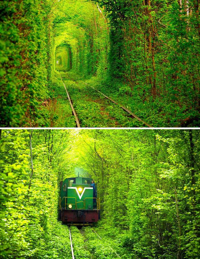 The love tunnel in Ukraine