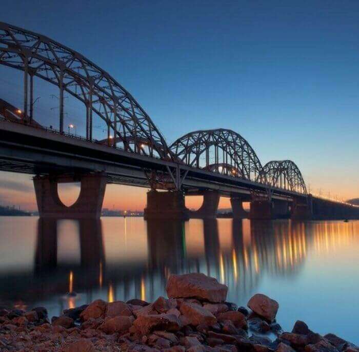 Darnitsky bridge in Kyiv