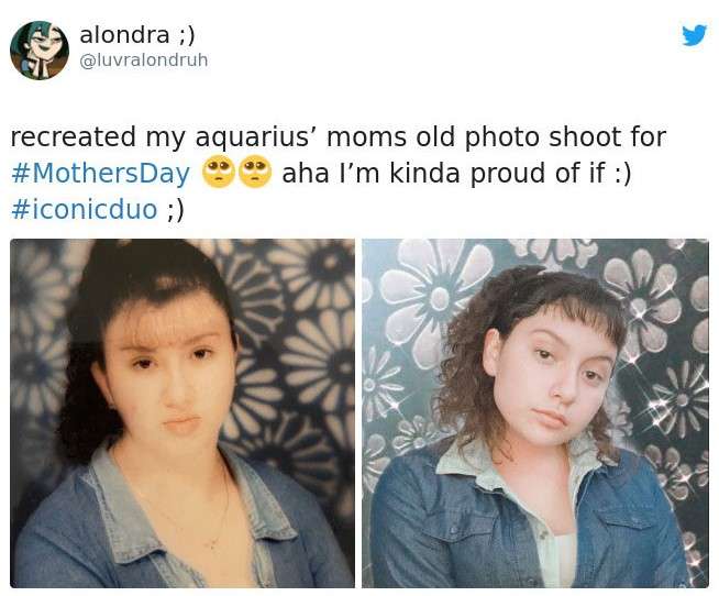 daughters are recreating their moms pictures