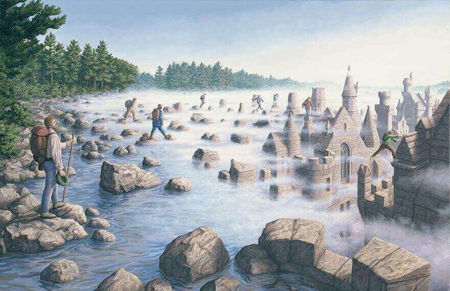 optical illusion paintings