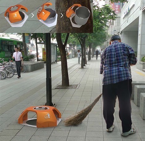 Street bin concept by Moonjoo Jo from Dongseo Unversity