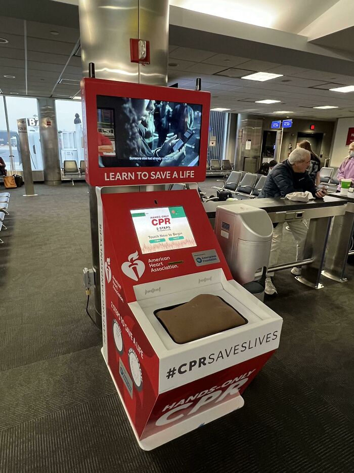 You can learn CPR at the Baltimore airport if you are bored
