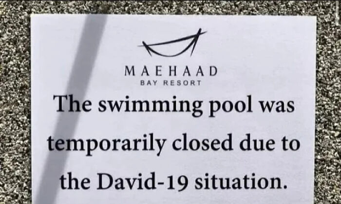 What did David do to the pool?