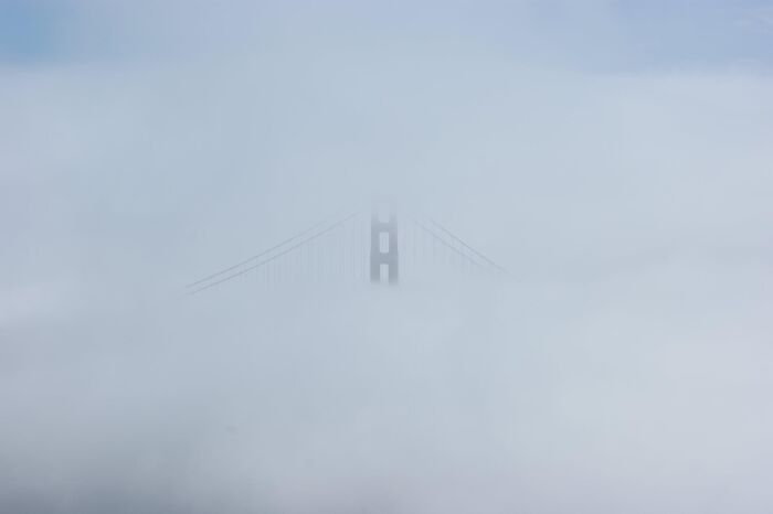 I went to see the golden gate bridge, and this was the view