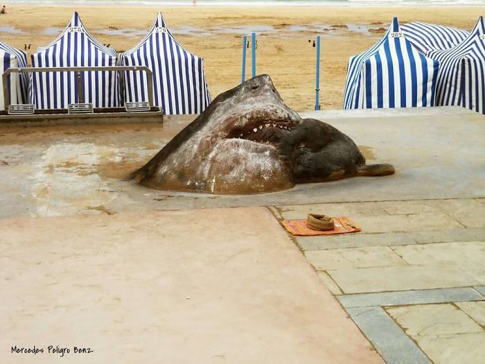 realistic animal sand sculpture